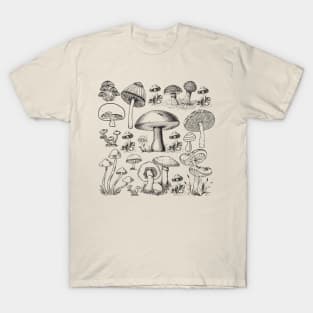 Mushroom Pattern T-Shirt